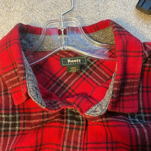 Roots Canada Men's M FLANNEL Soft Buffalo Plaid Red - Picture 7 of 12